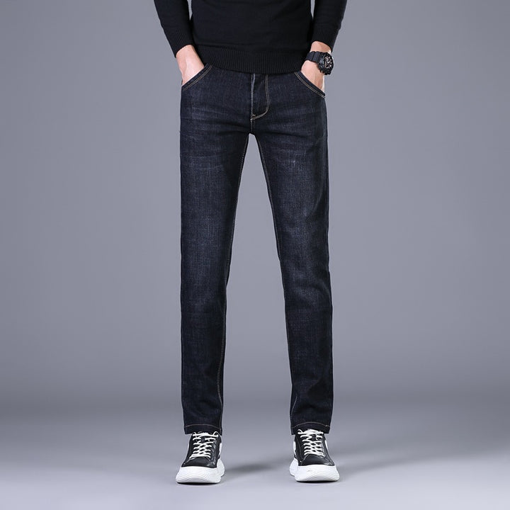 Damen Elastische Slim‑Straight-Jeans mit hohem Komfortbund Drune