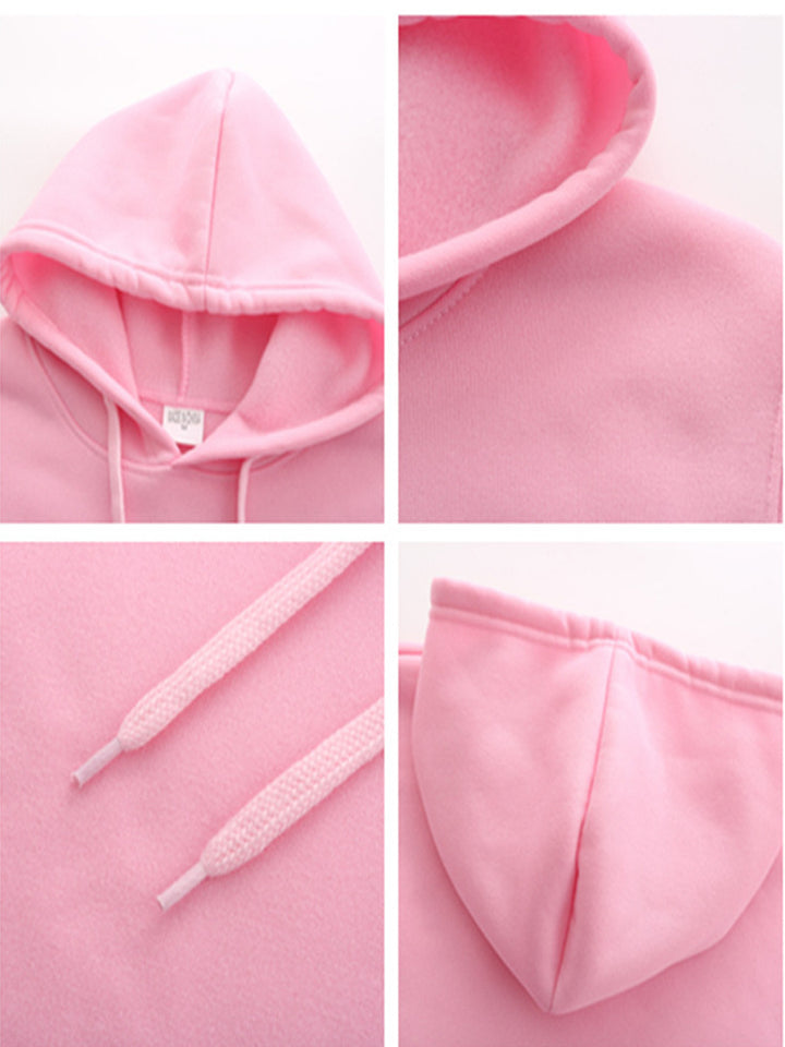 Damen sportlicher Kapuzenpullover mit weichem Innenfutter und praktischen Taschen Drune