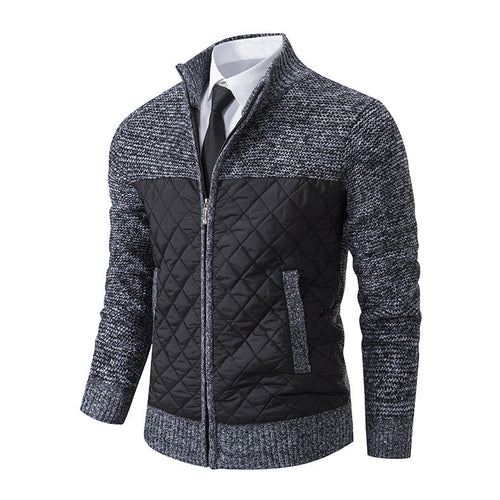 Herren gesteppte Freizeitjacke mit hochschließendem Kragen und praktischen Taschen Drune
