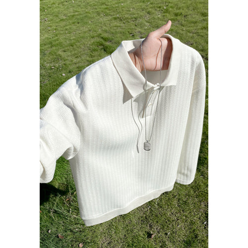 Damen Modisches Oversized Poloshirt mit strukturiertem Design Drune