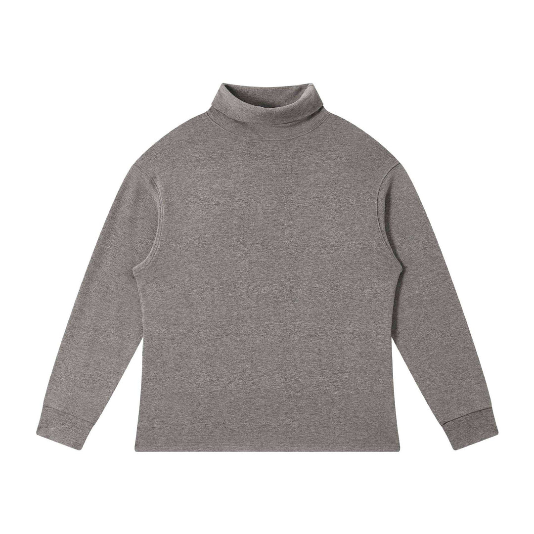Damen Feinstrukturierter Rollkragen‑Sweater aus Baumwollmix mit Raglanärmeln Drune