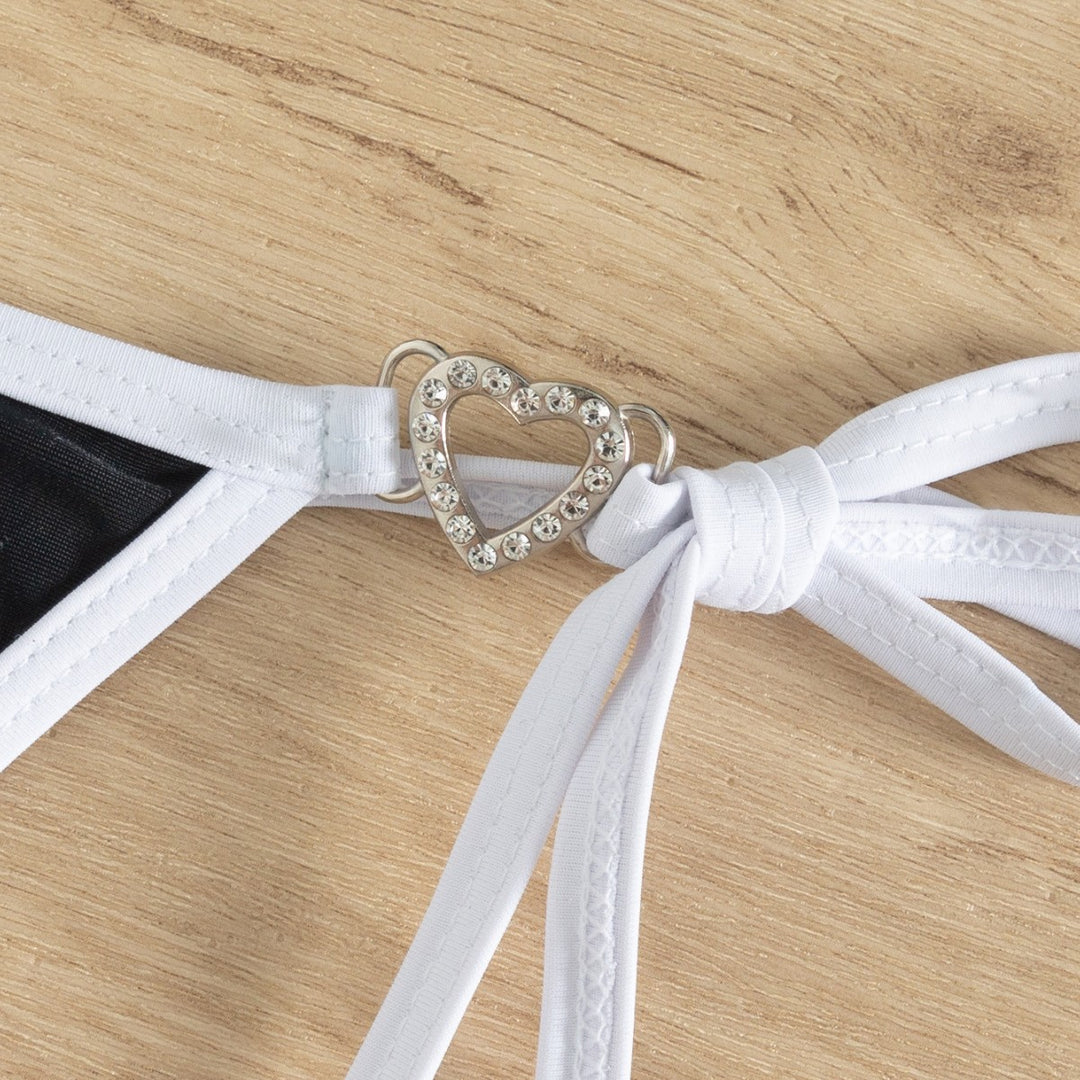 Damen Triangel-Bikini mit Charme-Detaillierung Drune