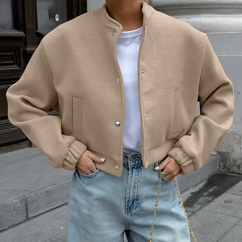 Damen sportliche cropped Jacke mit praktischen Taschen und hochwertigem Material Drune
