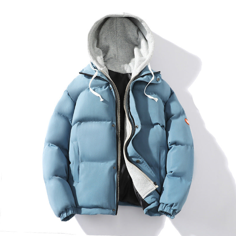Herren Gepolsterte Steppjacke mit integriertem Kapuzen-Layer und windabweisender Außenlage Drune