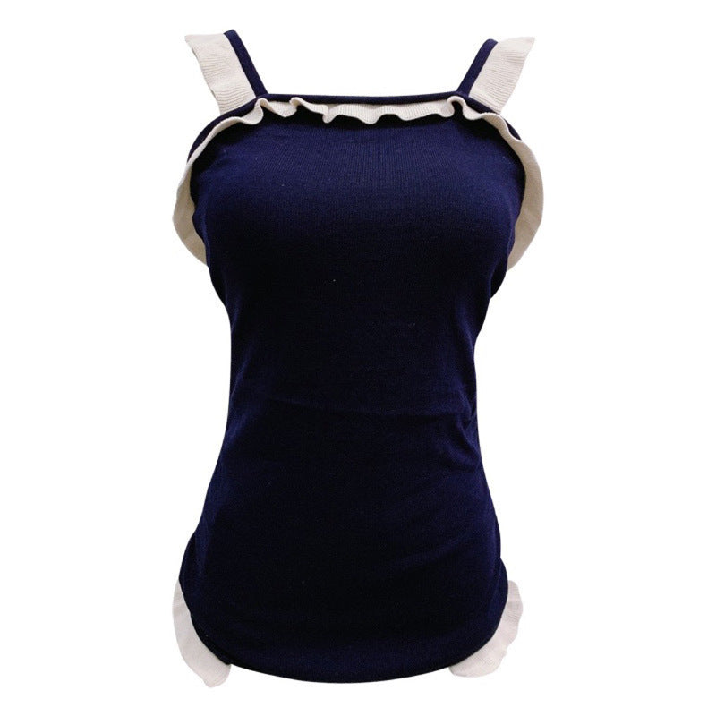 Damen Freizeit T-Shirt mit Rüschendetails Drune