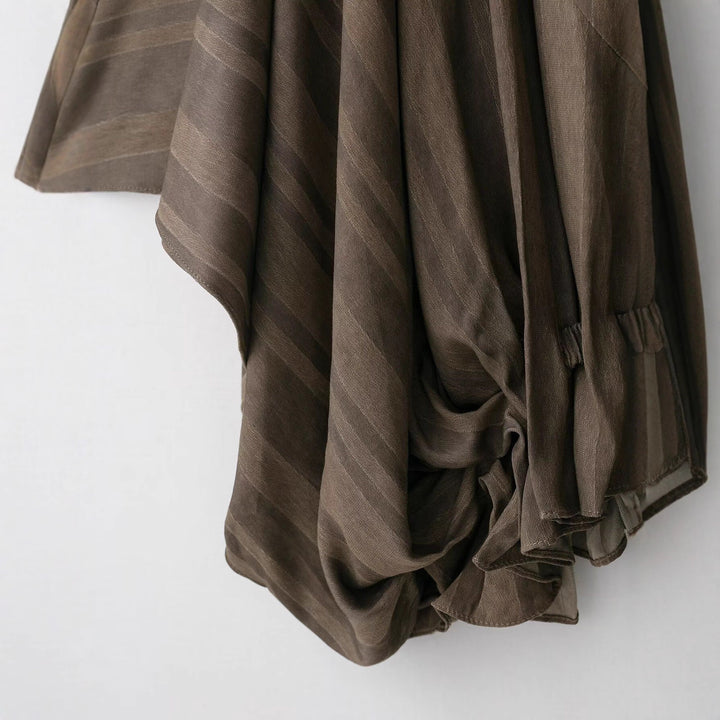 Damen Kaftan-Poncho mit Tunnelzug und V-Ausschnitt Drune