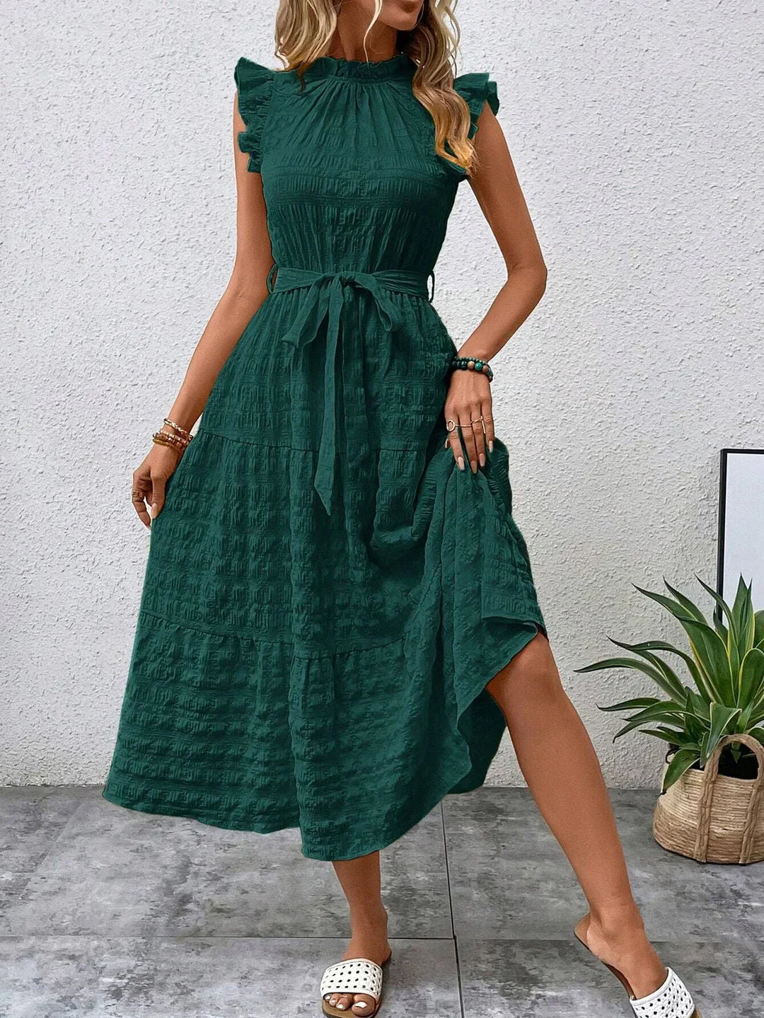 Drune | Bezauberndes Midikleid aus Baumwolle