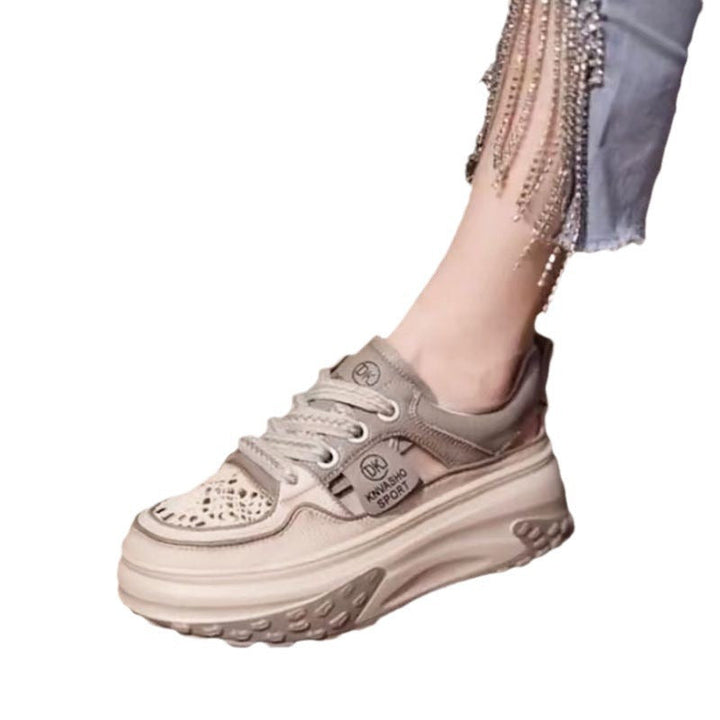 Damen High-Top Sneakers mit gepolsterter Sohle und atmungsaktiver Konstruktion Drune