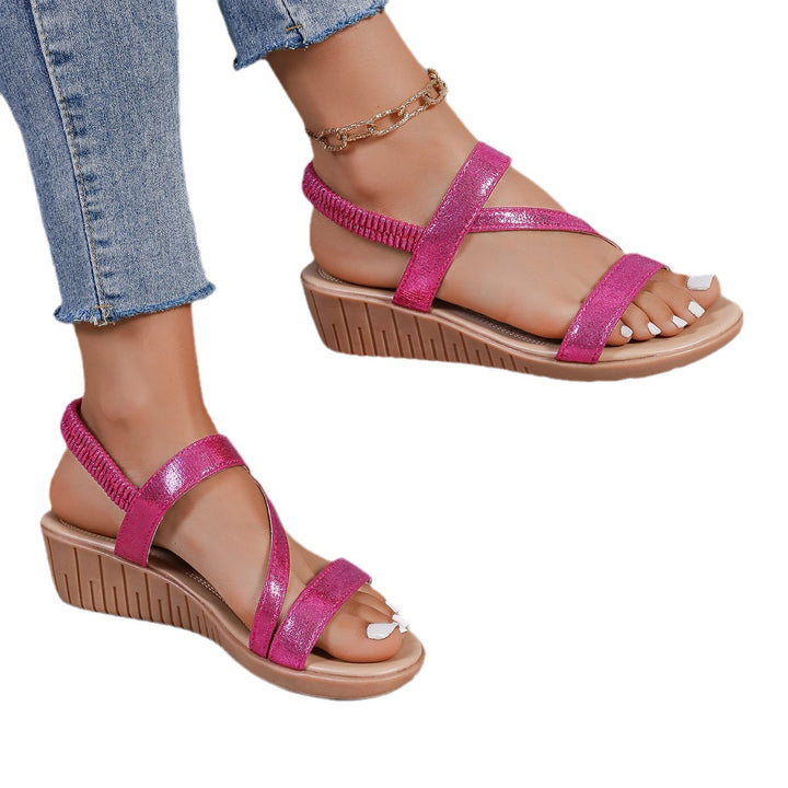 Damen modische Sandalen mit einzigartigem geflochtenem Riemendesign und hochwertiger Sohle Drune