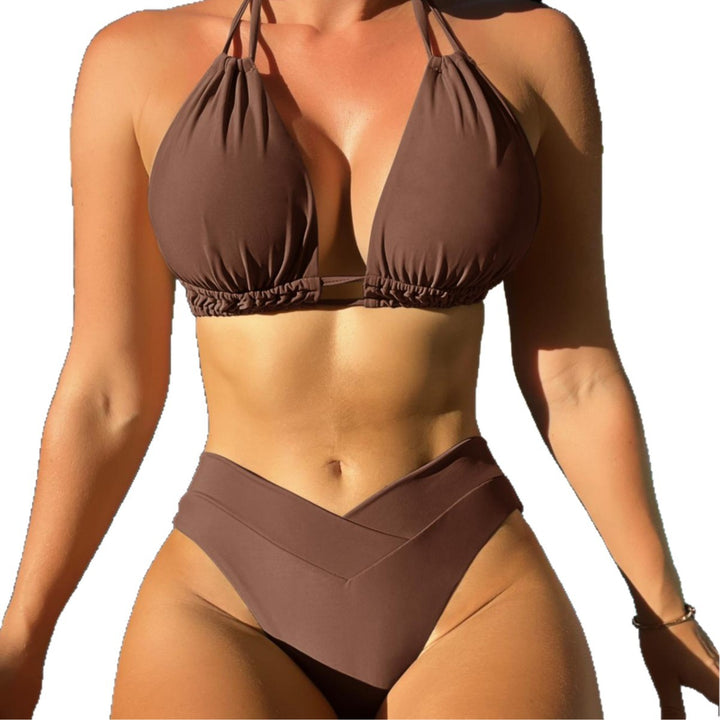 Damen Trendiger Bikini mit raffiniertem Schnitt und innovativen Trageoptionen Drune