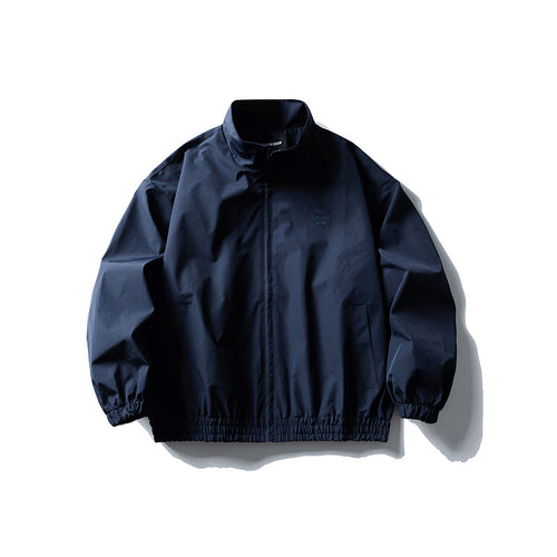 Herren Windbreaker-Jacke im Boxy‑Schnitt mit Stehkragen und elastischem Saum Drune