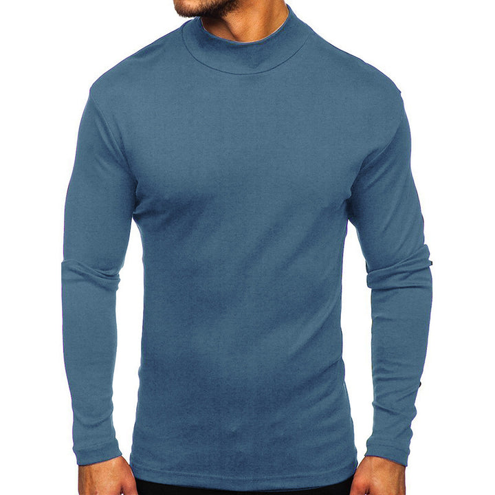 Herren Langarmshirt mit Stehkragen aus hochwertigem Material Drune