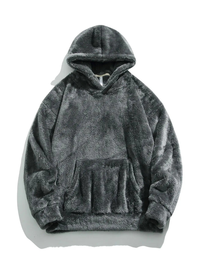 Damen Kuscheliger Kapuzenpullover mit weichem Fleece Drune