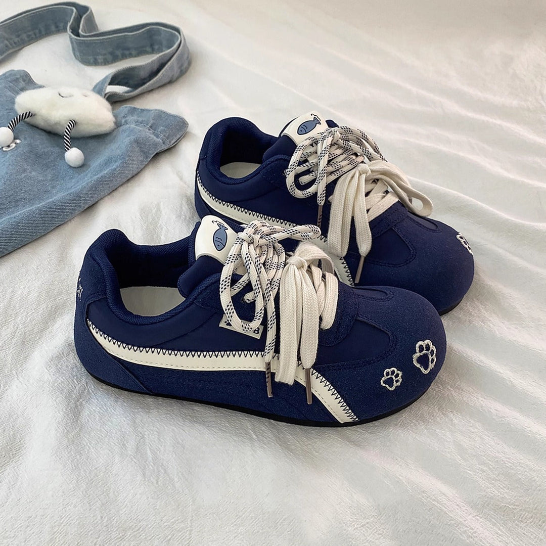 Damen Sportliche Sneakers mit verspieltem Tierdesign und flexiblem Obermaterial Drune