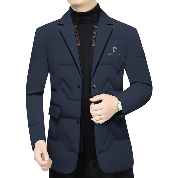 Herren Gepolstertes Business-Sakko mit gesteppter Optik und Notch-Revers Drune