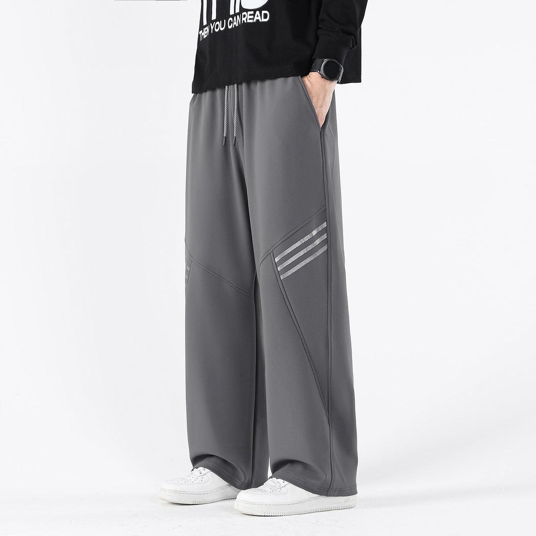 Herren Weite Relaxed-Freizeithose mit Tunnelzug & markanten Teilungsnähten Drune
