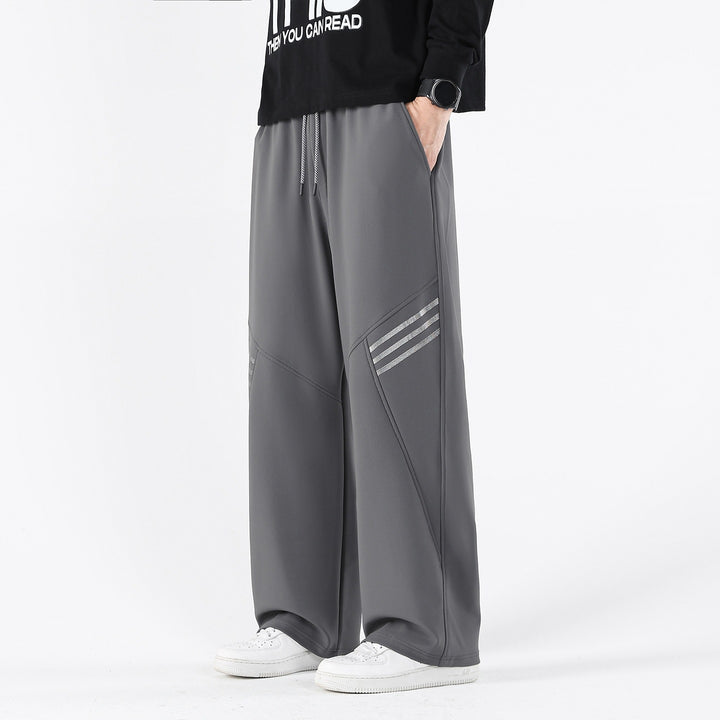 Herren Weite Relaxed-Freizeithose mit Tunnelzug & markanten Teilungsnähten Drune