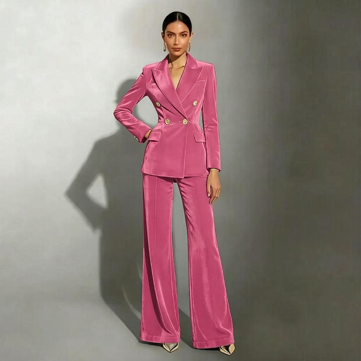 Damen Elegantes und Hochwertiges Samtanzug Drune