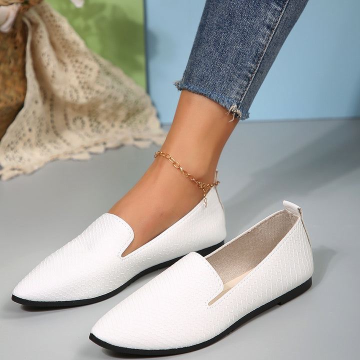 Damen  flexible Keil-Slipper mit Schlangenprägung, gepolstertem Komfortfußbett und rutschfester Gummisohle Drune