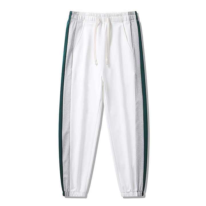 Herren Konische Trackhose mit Kordelzug, seitlichen Colorblock‑Streifen & elastischen Bündchen Drune