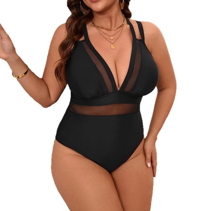 Damen Einteiler mit transparenten Details Drune