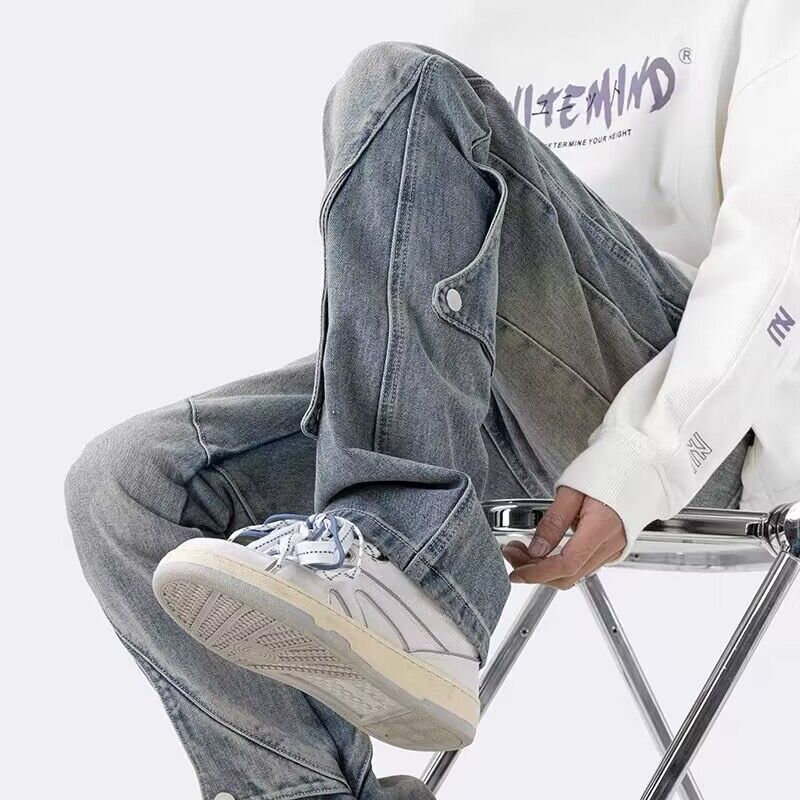 Herren Lässige DenimCargo-Hose Drune