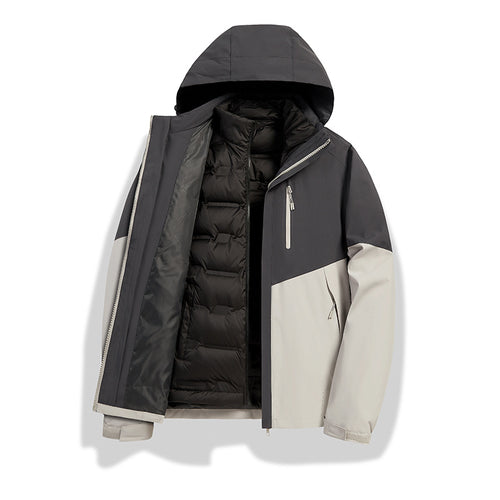 Herren Kombinierbare Winterjacke mit abnehmbarem Stepp-Innenfutter Drune