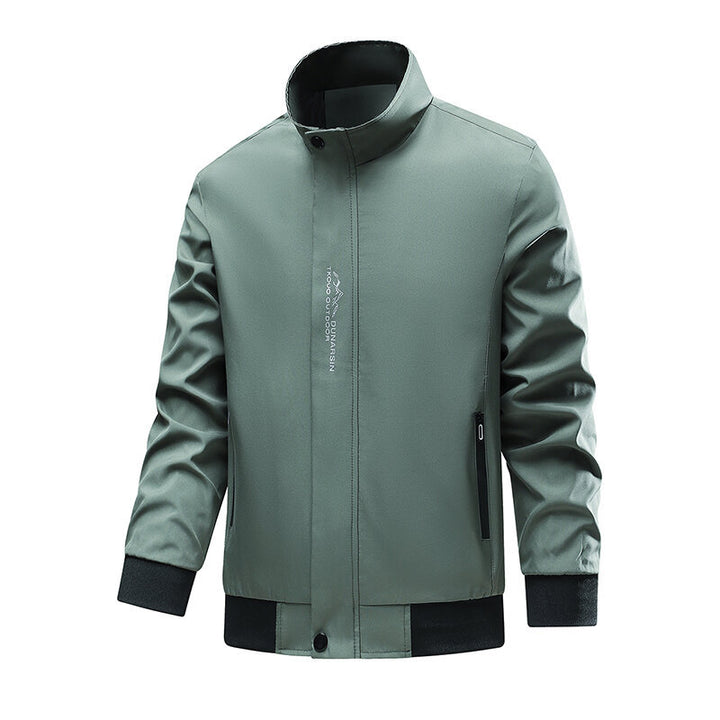Herren Sportliche Übergangsjacke mit hochschließendem Kragen und seitlichen Reißverschlusstaschen Drune