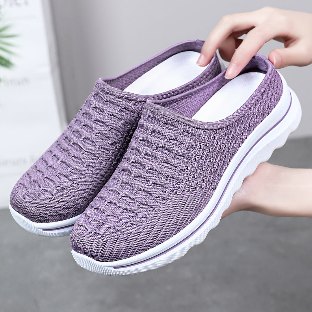 Damen nan nahtloser Komfort-Slipper mit gestricktem Obermaterial und dämpfender Profilsohle Drune