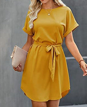 Damen Abschlusskleid mit Taillengürtel Drune