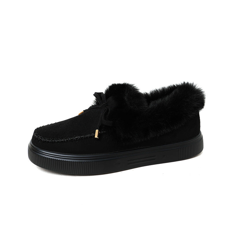 Damen Sneakers mit kuscheligem Fellkragen Drune