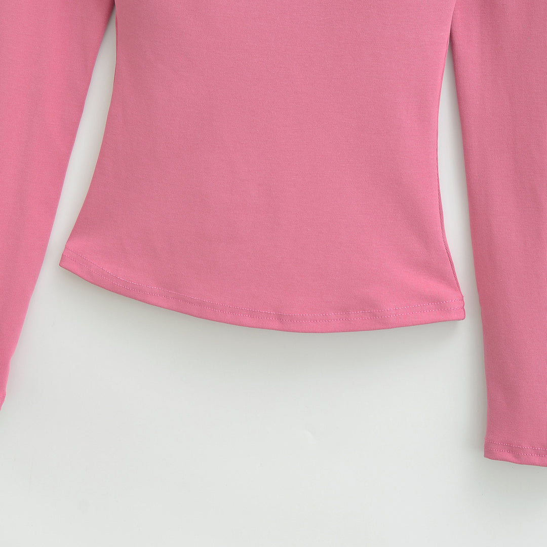 Damen Enganliegendes Off-Shoulder Longsleeve aus Stretch-Jersey Drune