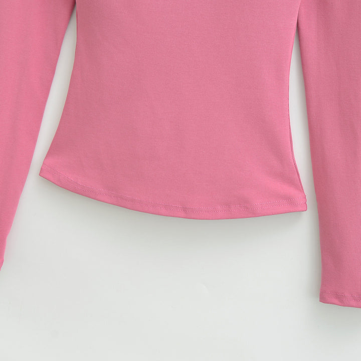 Damen Enganliegendes Off-Shoulder Longsleeve aus Stretch-Jersey Drune