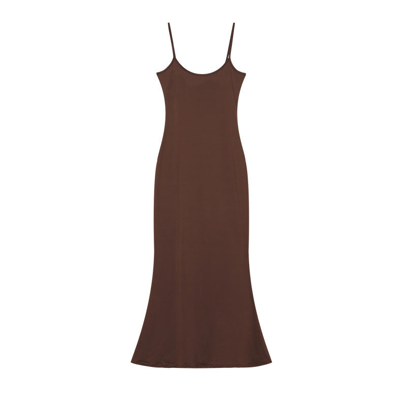 Damen Elegantes Slip Maxi Kleid Drune