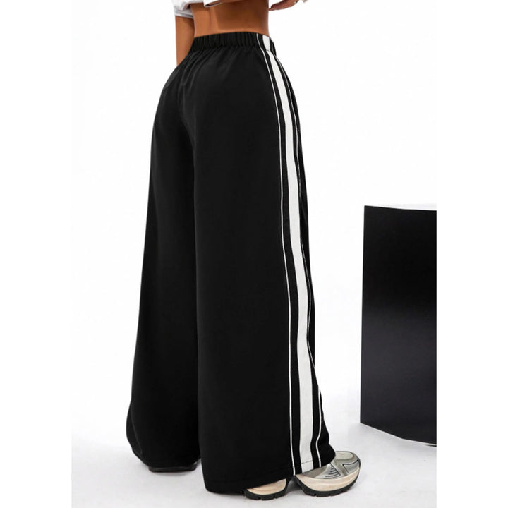 Damen weite Sporthose mit seitlichen Kontraststreifen Drune