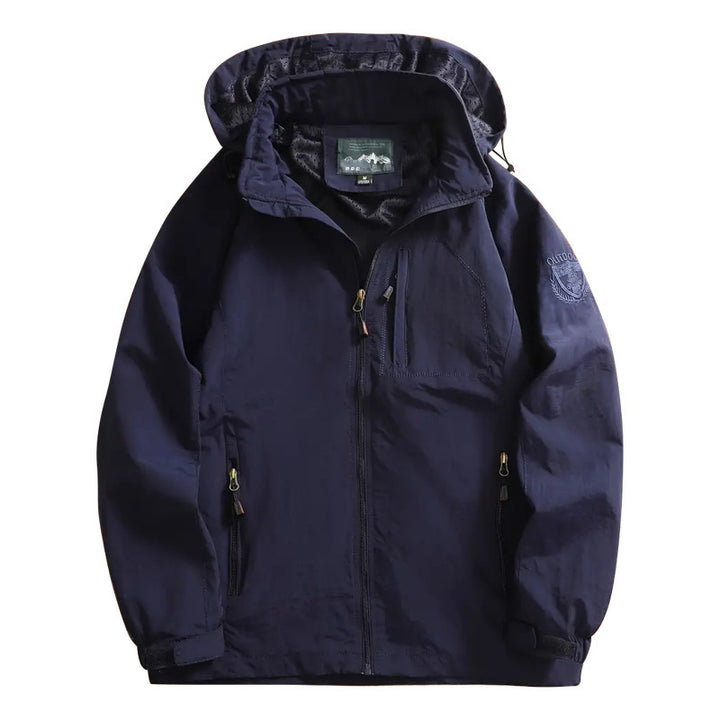 Herren nan leichte Outdoorjacke Windbreaker mit wasserabweisender Beschichtung und atmungsaktivem Meshfutter Drune