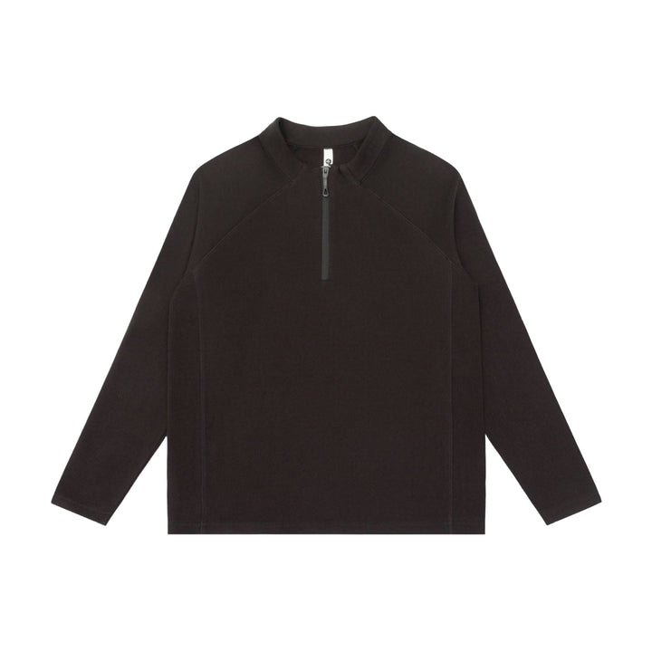 Unisex Halbzip-Sweatshirt mit Troyerkragen und Raglannähten Drune