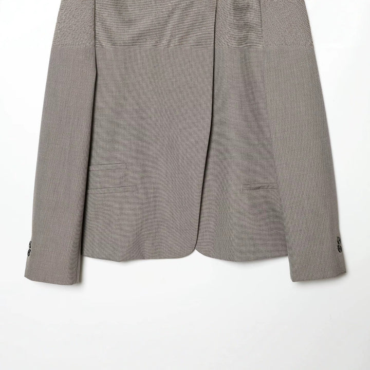 Damen Taillierter Kurzblazer mit Stehkragen und asymmetrischer Knopfleiste Drune