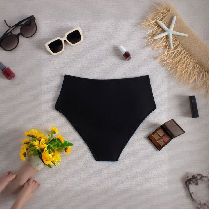 Damen Hochtaillierte Bikinihose Drune