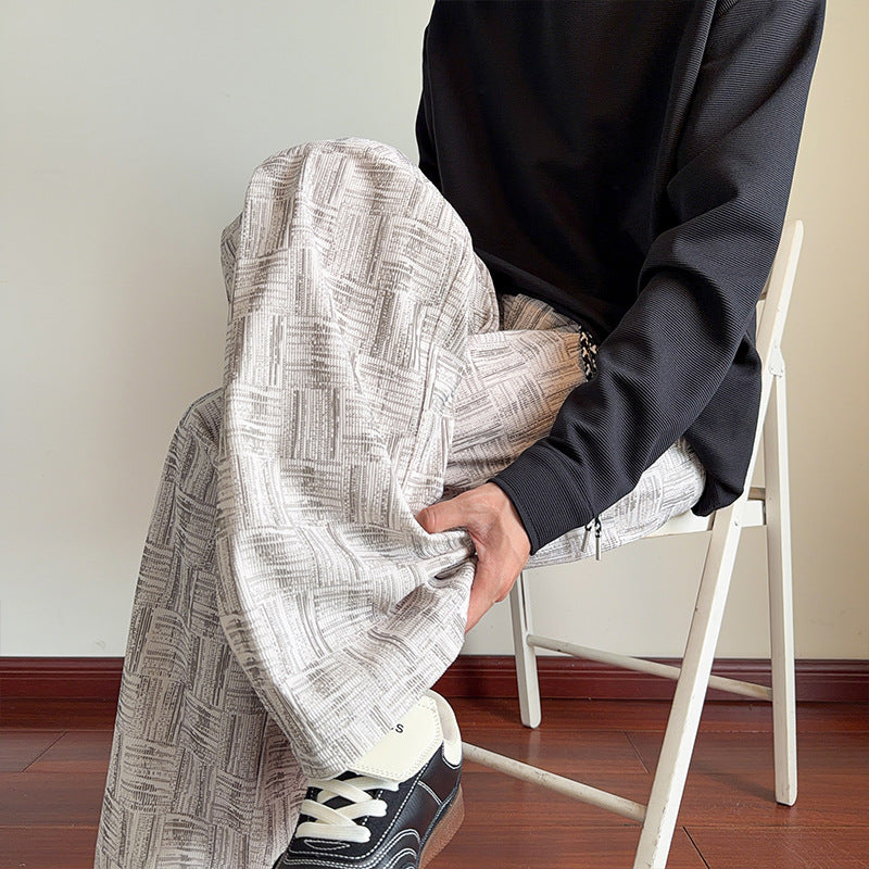 Herren Moderne Freizeithose mit grafischem Muster Drune
