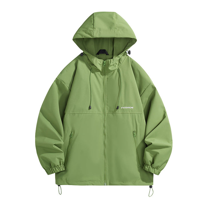 Herren Tech-Kapuzenwindbreaker mit verstellbarem Saum und wasserabweisender Membran Drune