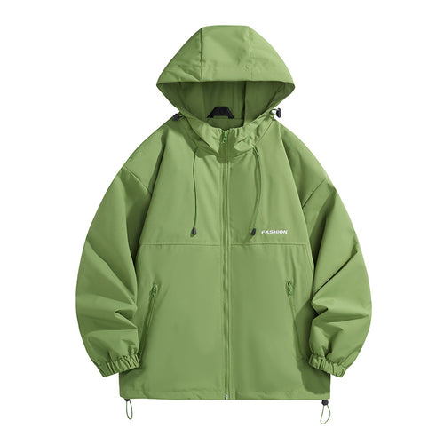 Herren Tech-Kapuzenwindbreaker mit verstellbarem Saum und wasserabweisender Membran Drune