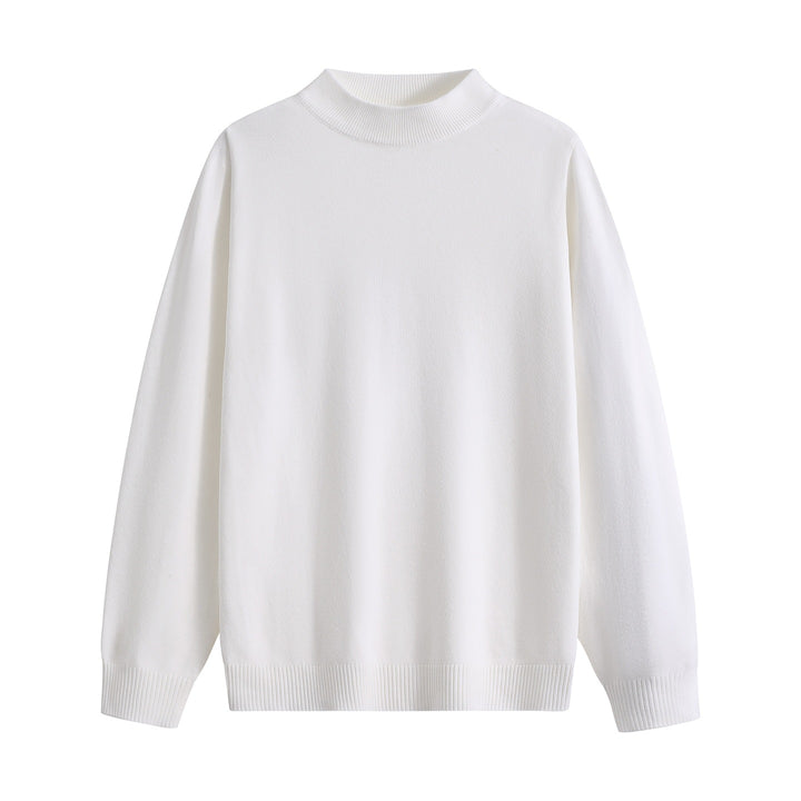 Unisex Oversize Rundhals-Pullover aus schwerer Baumwollmischung mit gerippten Bündchen Drune