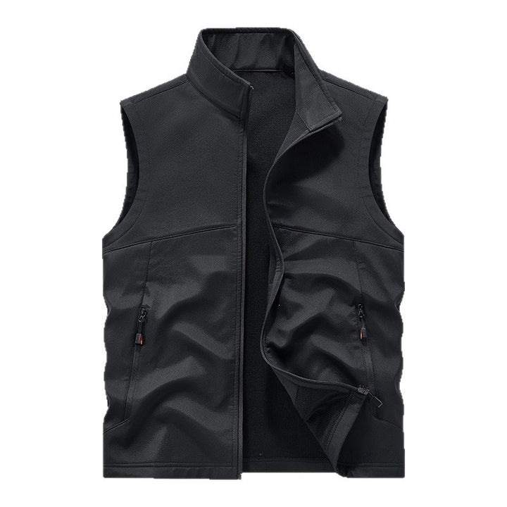 Herren Softshell-Weste mit Fleece-Innenfutter, winddicht und wasserabweisend Drune