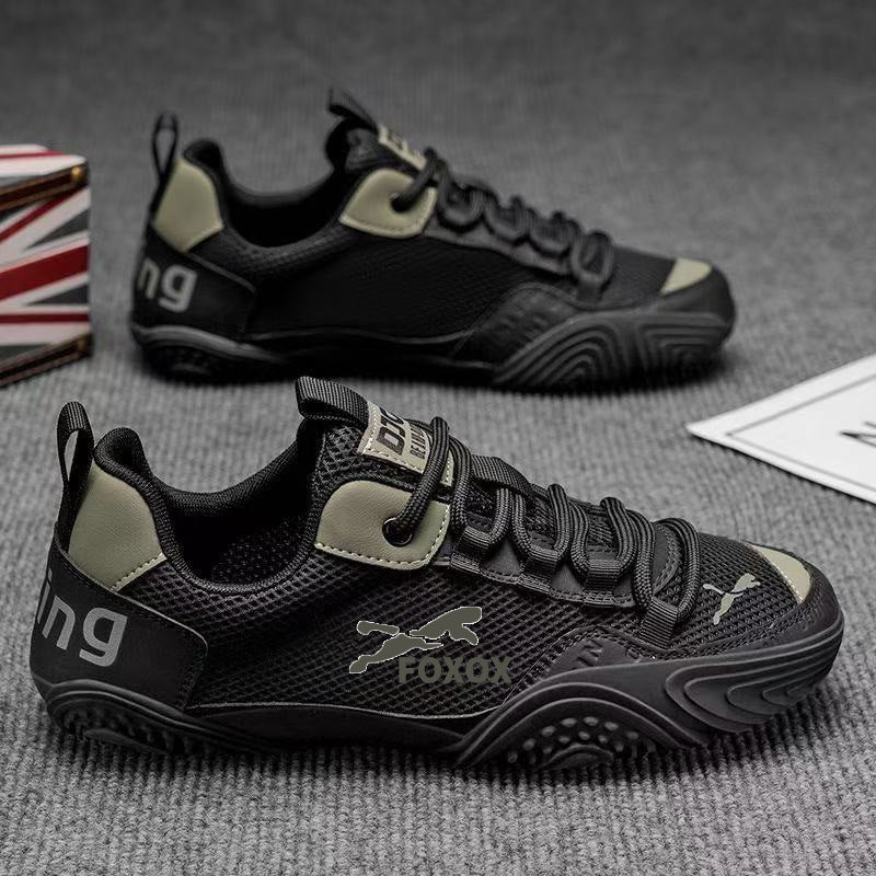 Herren Atmungsaktiver Mesh-Trail-Sneaker mit verstärkter Profilsohle und gepolstertem Komfortschaft Drune