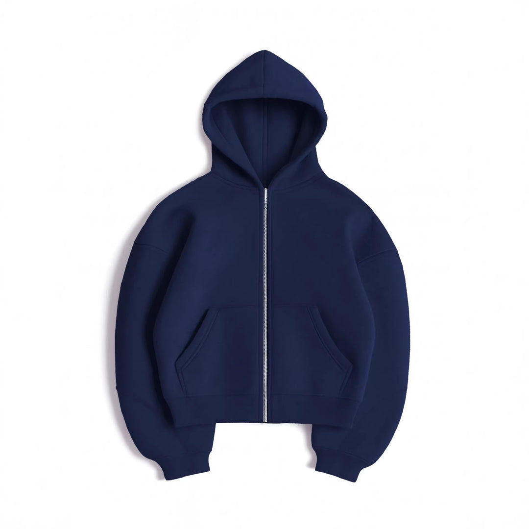 Damen Modischer Zip-Hoodie mit Oversized Schnitt
