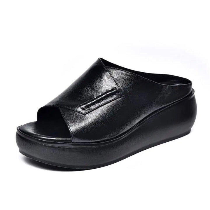 Damen nan orthopädisch inspirierte Schlupf‑Mule mit viskoelastischem Memory‑Fußbett Drune