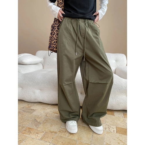 Damen lässige bequeme Chino-Hosen mit elastischem Bund Drune