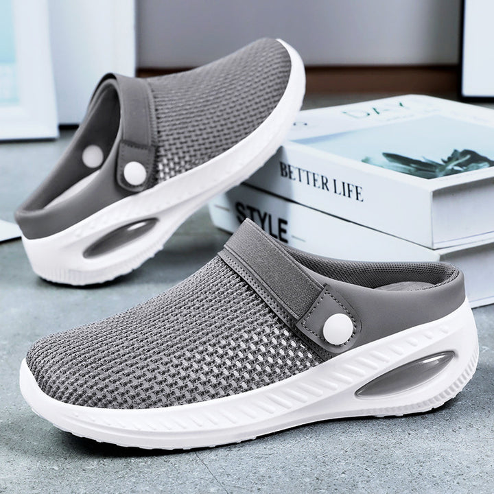 Damen Leichte Clogs mit atmungsaktivem Obermaterial und flexiblem Fußbett Drune
