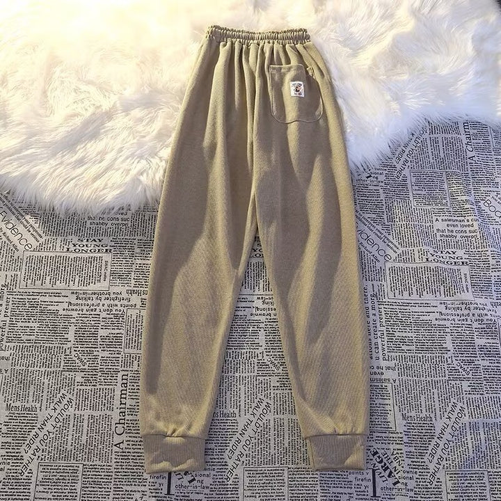 Damen Bequeme Freizeithose mit elastischem Bund Drune